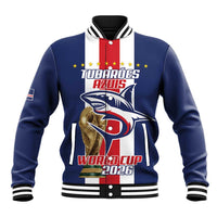 Cape Verde Football Baseball Jacket Tubaroes Azuis World Cup 2026 - Wonder Print Shop