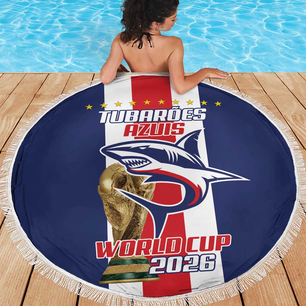 Cape Verde Football Beach Blanket Tubaroes Azuis World Cup 2026 - Wonder Print Shop