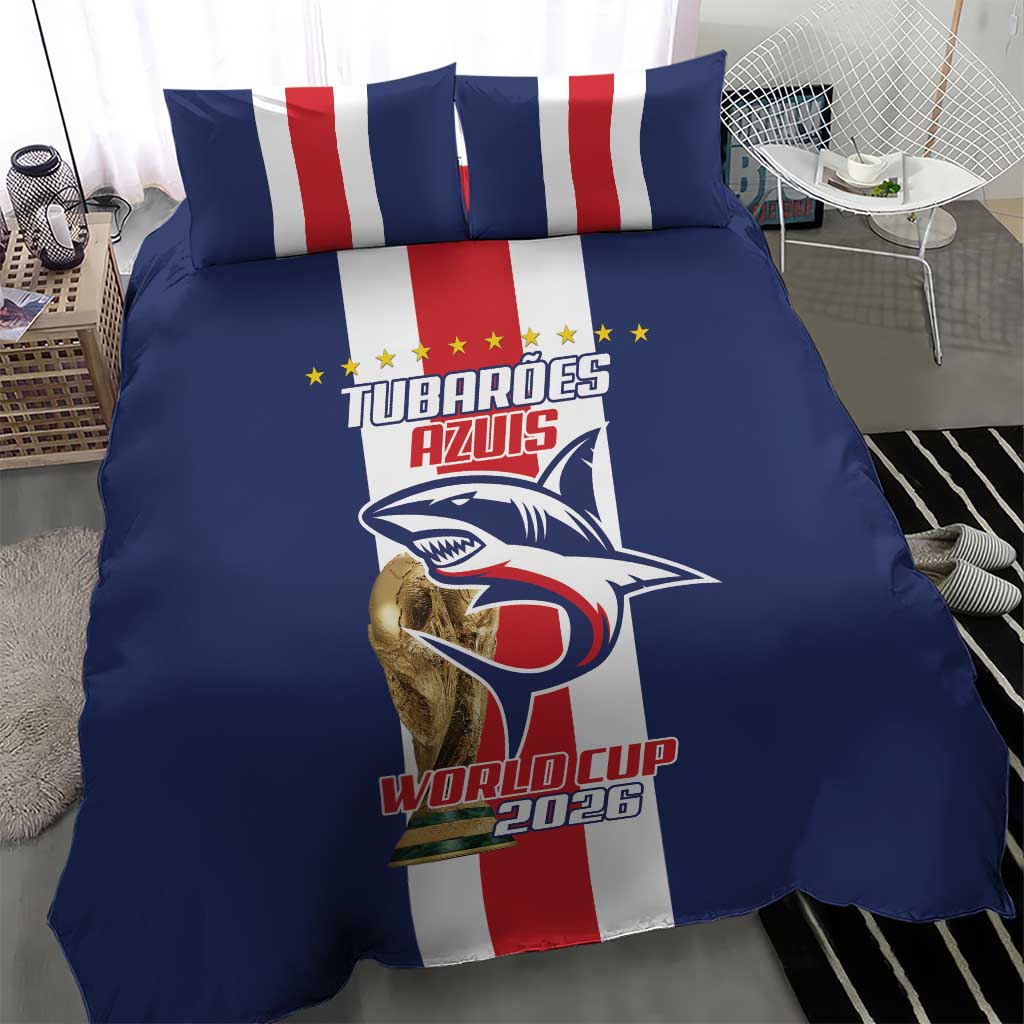 Cape Verde Football Bedding Set Tubaroes Azuis World Cup 2026 - Wonder Print Shop