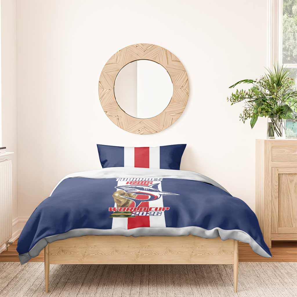 Cape Verde Football Bedding Set Tubaroes Azuis World Cup 2026 - Wonder Print Shop