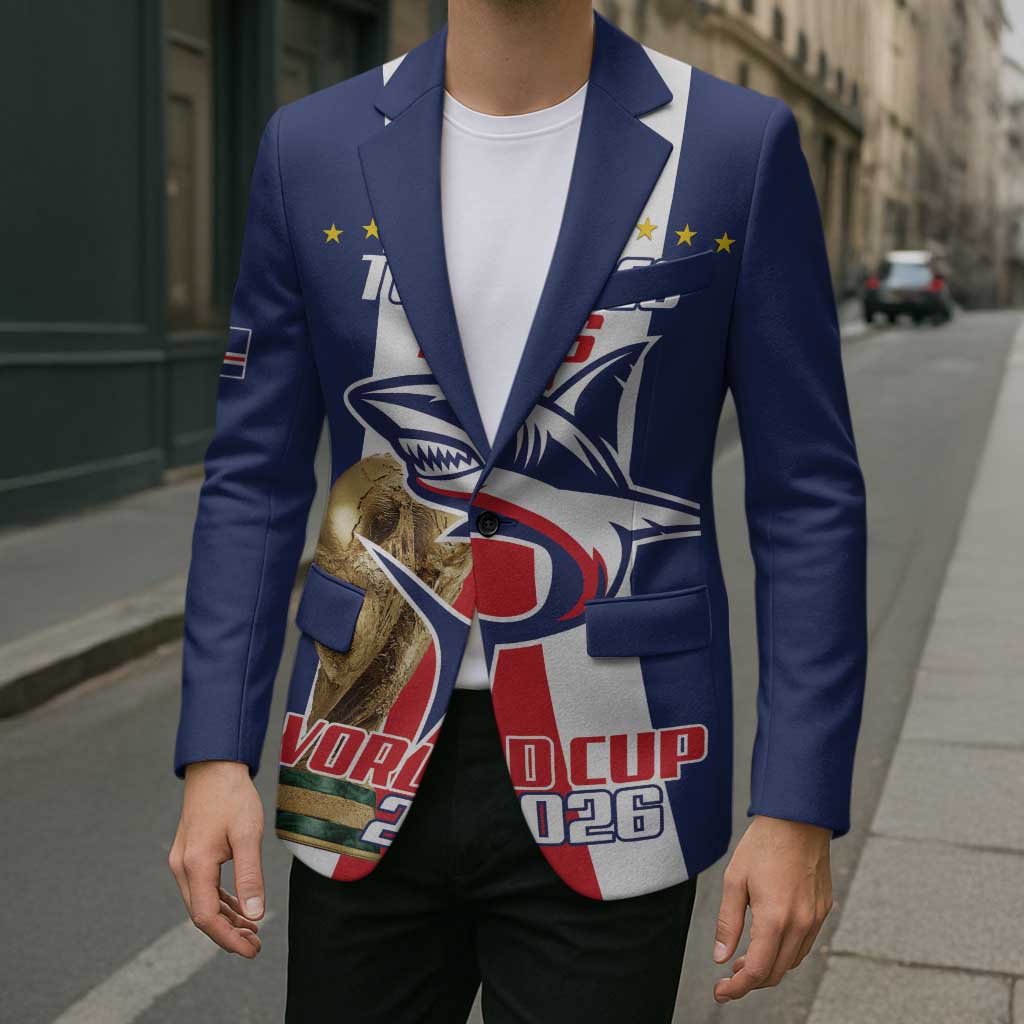 Cape Verde Football Blazer Tubaroes Azuis World Cup 2026 - Wonder Print Shop