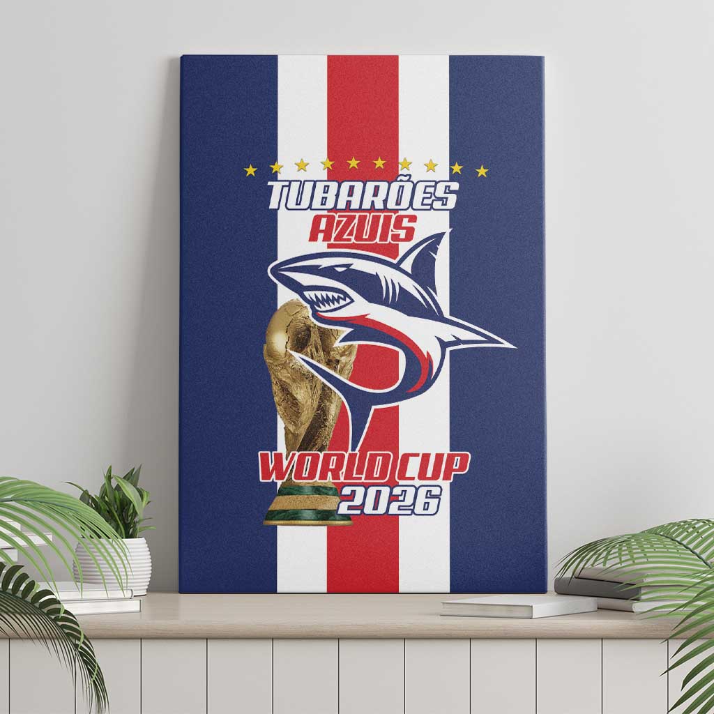 Cape Verde Football Canvas Wall Art Tubaroes Azuis World Cup 2026 - Wonder Print Shop