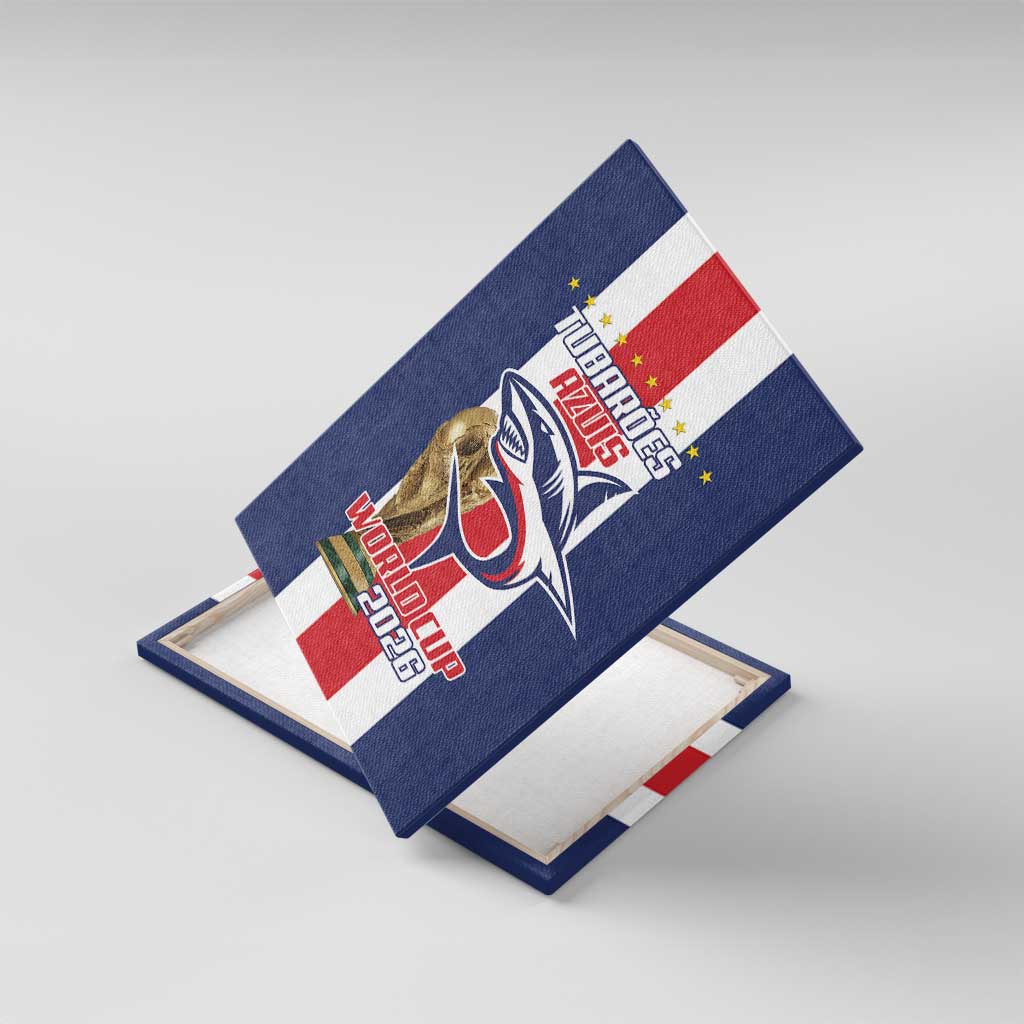 Cape Verde Football Canvas Wall Art Tubaroes Azuis World Cup 2026 - Wonder Print Shop
