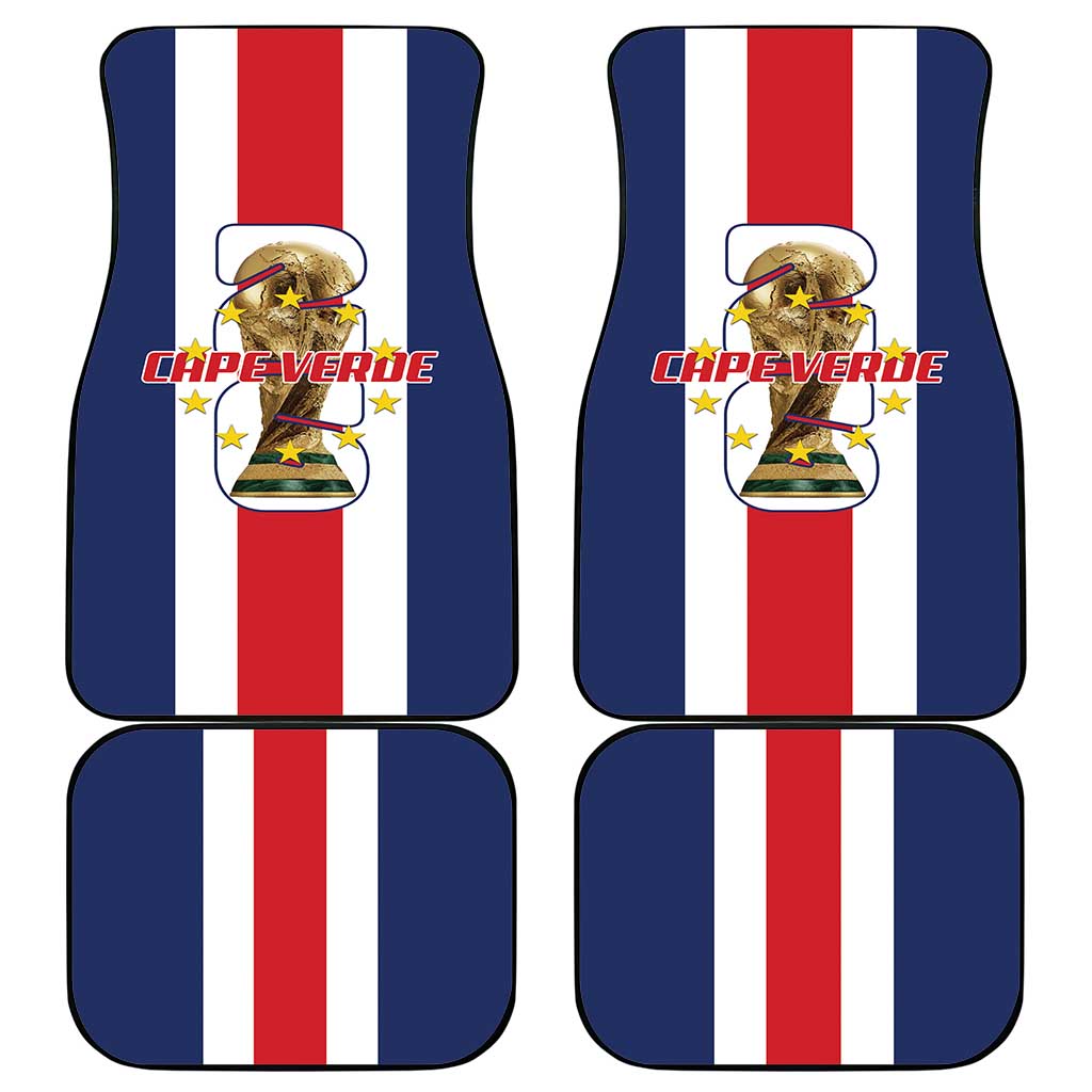 Cape Verde Football Car Mats Tubaroes Azuis World Cup 2026 - Wonder Print Shop