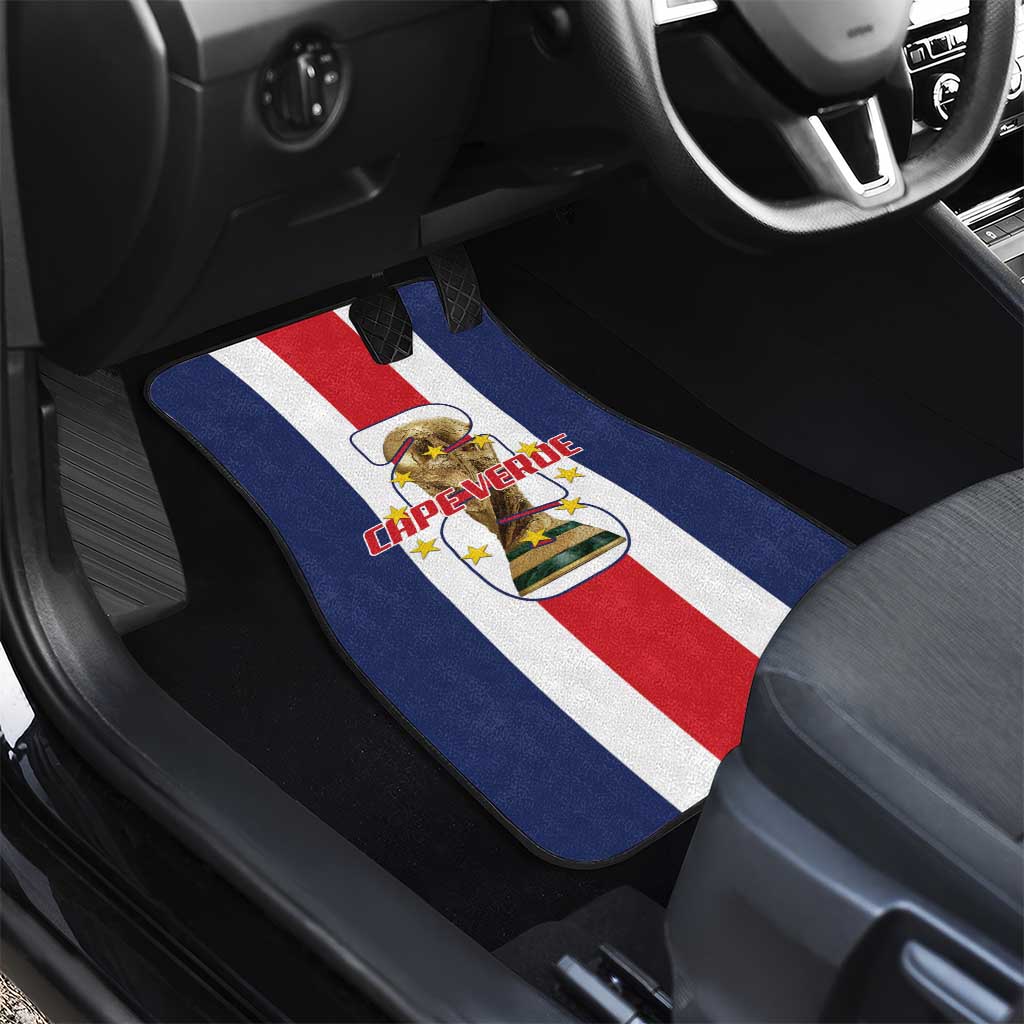 Cape Verde Football Car Mats Tubaroes Azuis World Cup 2026 - Wonder Print Shop