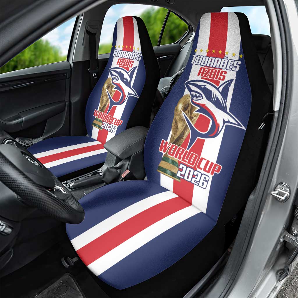 Cape Verde Football Car Seat Cover Tubaroes Azuis World Cup 2026 - Wonder Print Shop