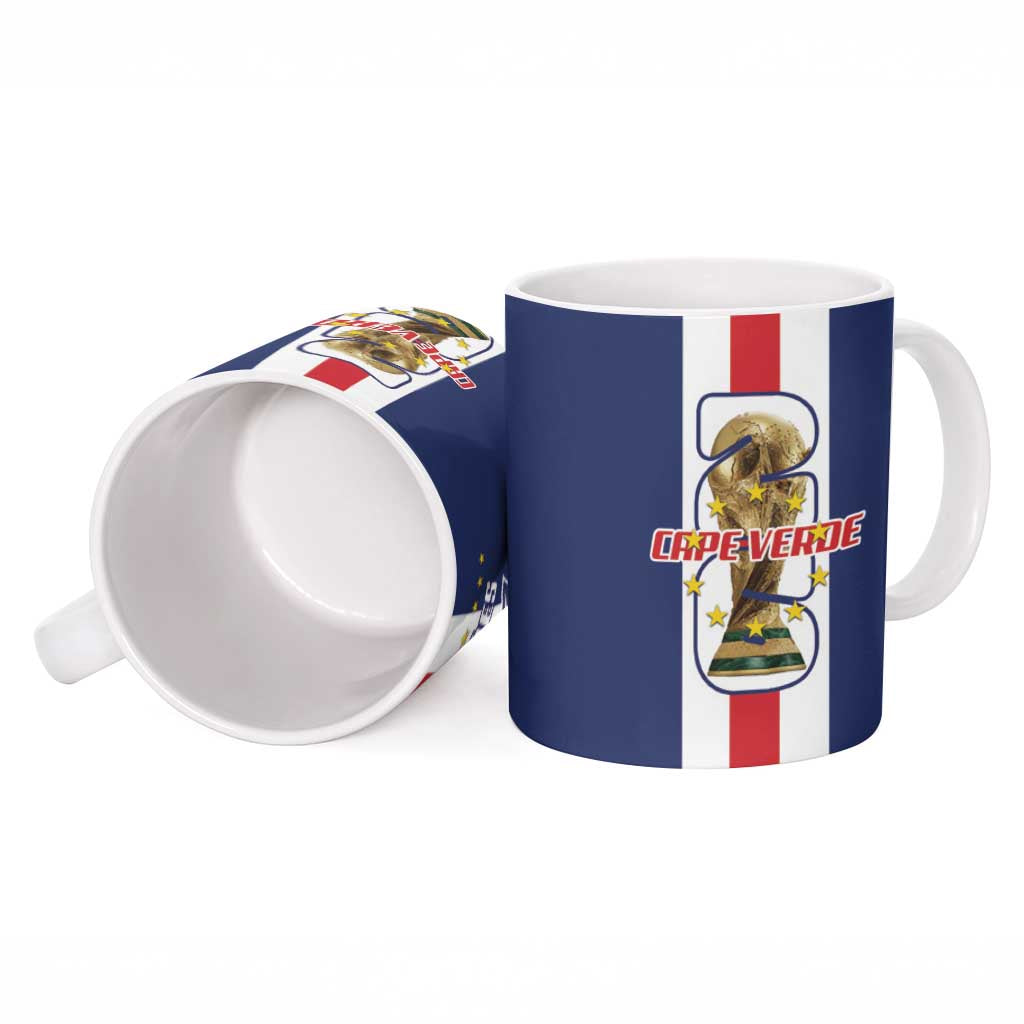 Cape Verde Football Ceramic Mug Tubaroes Azuis World Cup 2026 - Wonder Print Shop