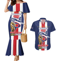 Cape Verde Football Couples Matching Mermaid Dress and Hawaiian Shirt Tubaroes Azuis World Cup 2026 - Wonder Print Shop