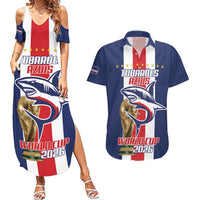 Cape Verde Football Couples Matching Summer Maxi Dress and Hawaiian Shirt Tubaroes Azuis World Cup 2026 - Wonder Print Shop