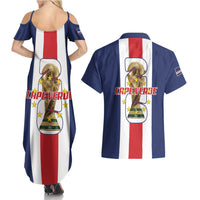 Cape Verde Football Couples Matching Summer Maxi Dress and Hawaiian Shirt Tubaroes Azuis World Cup 2026 - Wonder Print Shop
