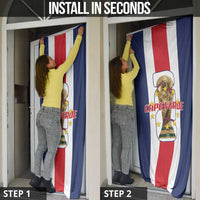 Cape Verde Football Door Cover Tubaroes Azuis World Cup 2026 - Wonder Print Shop