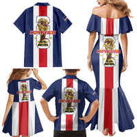 Cape Verde Football Family Matching Mermaid Dress and Hawaiian Shirt Tubaroes Azuis World Cup 2026 - Wonder Print Shop