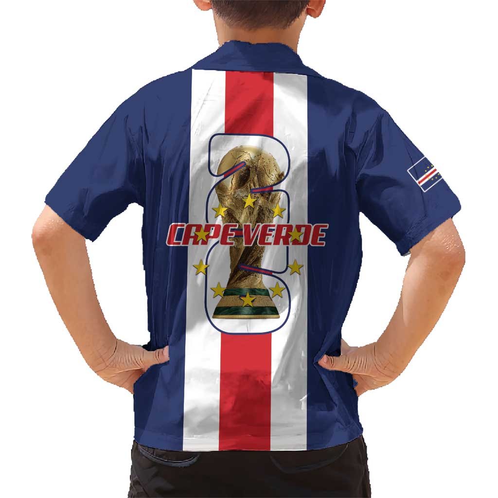 Cape Verde Football Family Matching Summer Maxi Dress and Hawaiian Shirt Tubaroes Azuis World Cup 2026 - Wonder Print Shop