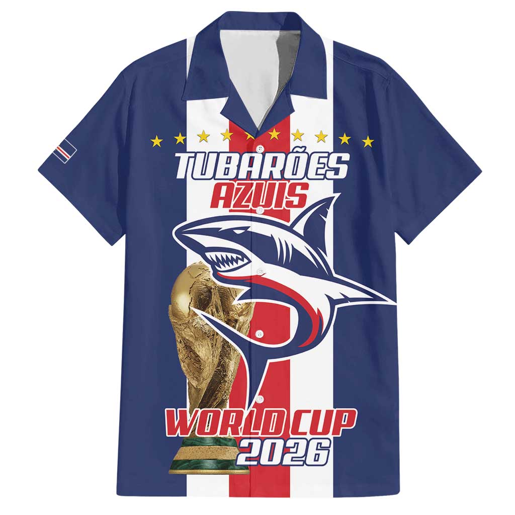 Cape Verde Football Hawaiian Shirt Tubaroes Azuis World Cup 2026 - Wonder Print Shop