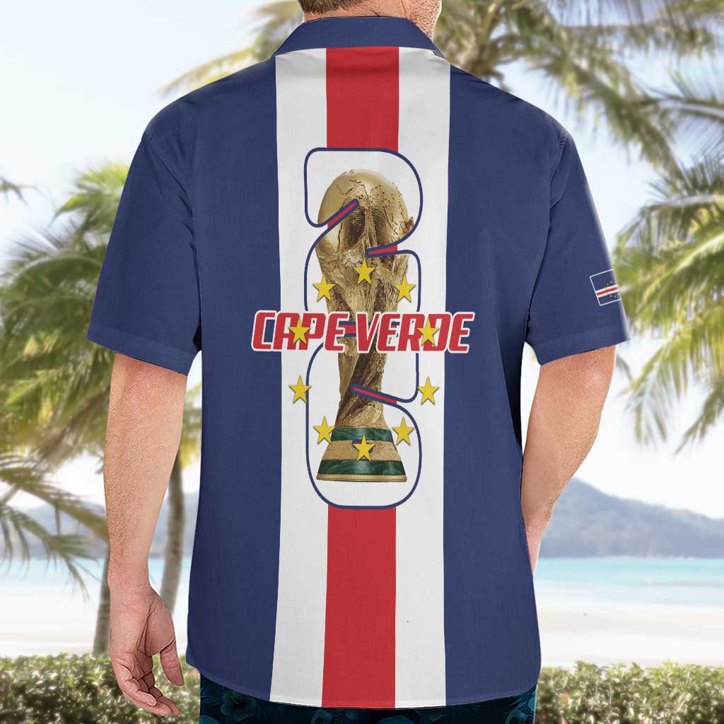 Cape Verde Football Hawaiian Shirt Tubaroes Azuis World Cup 2026 - Wonder Print Shop