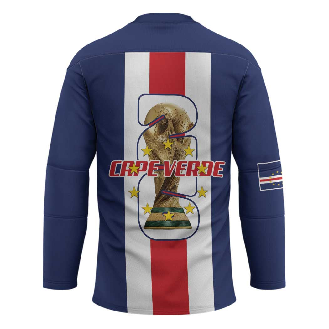 Cape Verde Football Hockey Jersey Tubaroes Azuis World Cup 2026 - Wonder Print Shop