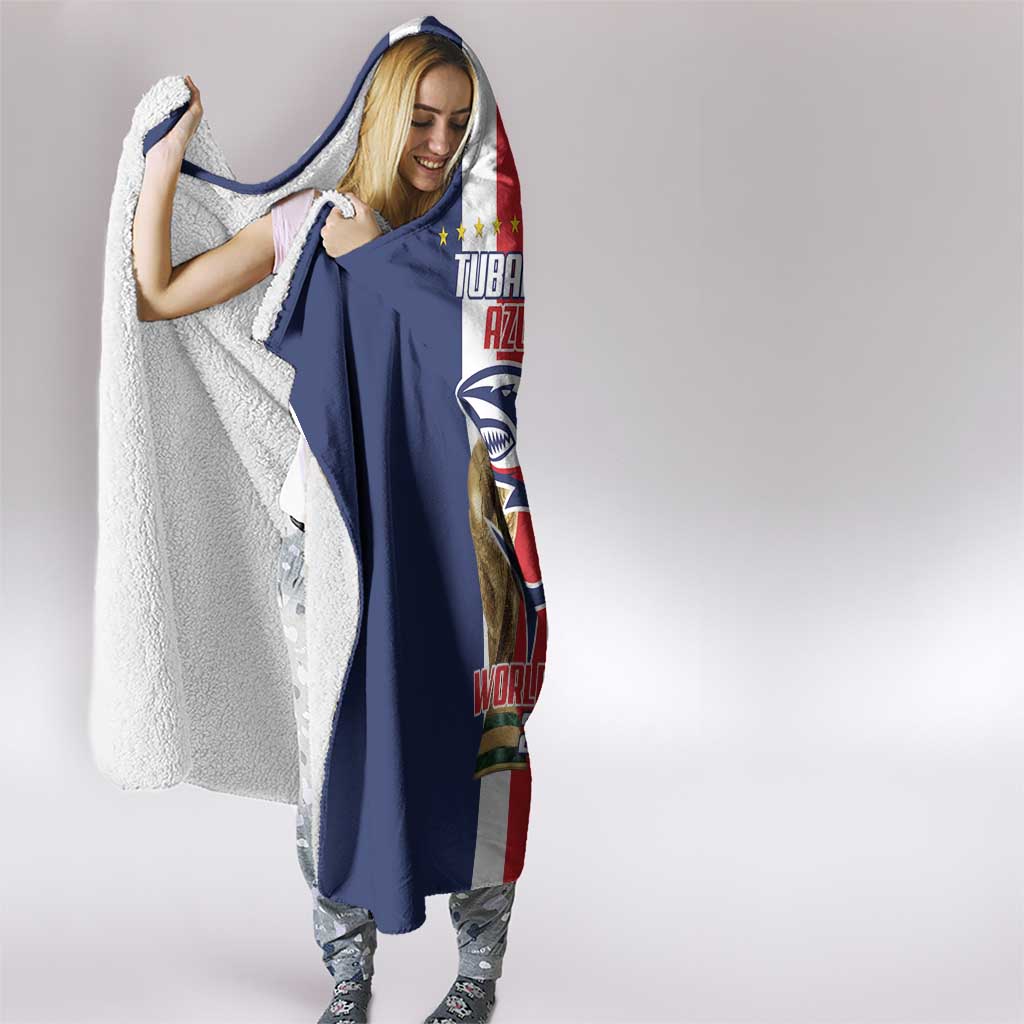 Cape Verde Football Hooded Blanket Tubaroes Azuis World Cup 2026 - Wonder Print Shop