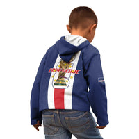Cape Verde Football Kid Hoodie Tubaroes Azuis World Cup 2026 - Wonder Print Shop