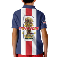 Cape Verde Football Kid Polo Shirt Tubaroes Azuis World Cup 2026 - Wonder Print Shop