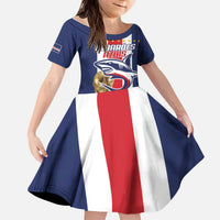 Cape Verde Football Kid Short Sleeve Dress Tubaroes Azuis World Cup 2026 - Wonder Print Shop