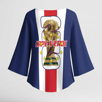Cape Verde Football Kimono Sleeve Blouse Tubaroes Azuis World Cup 2026 - Wonder Print Shop