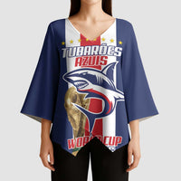 Cape Verde Football Kimono Sleeve Blouse Tubaroes Azuis World Cup 2026 - Wonder Print Shop