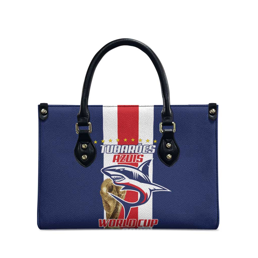 Cape Verde Football Leather Bag Tubaroes Azuis World Cup 2026 - Wonder Print Shop