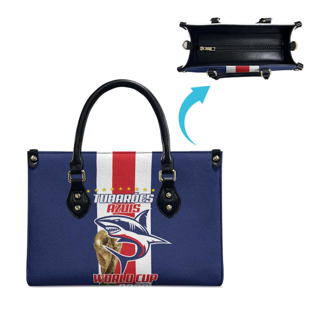 Cape Verde Football Leather Bag Tubaroes Azuis World Cup 2026 - Wonder Print Shop