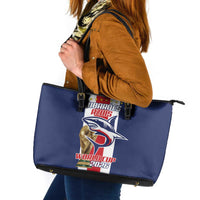 Cape Verde Football Leather Tote Bag Tubaroes Azuis World Cup 2026 - Wonder Print Shop