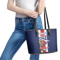 Cape Verde Football Leather Tote Bag Tubaroes Azuis World Cup 2026 - Wonder Print Shop