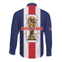 Cape Verde Football Long Sleeve Button Shirt Tubaroes Azuis World Cup 2026 - Wonder Print Shop