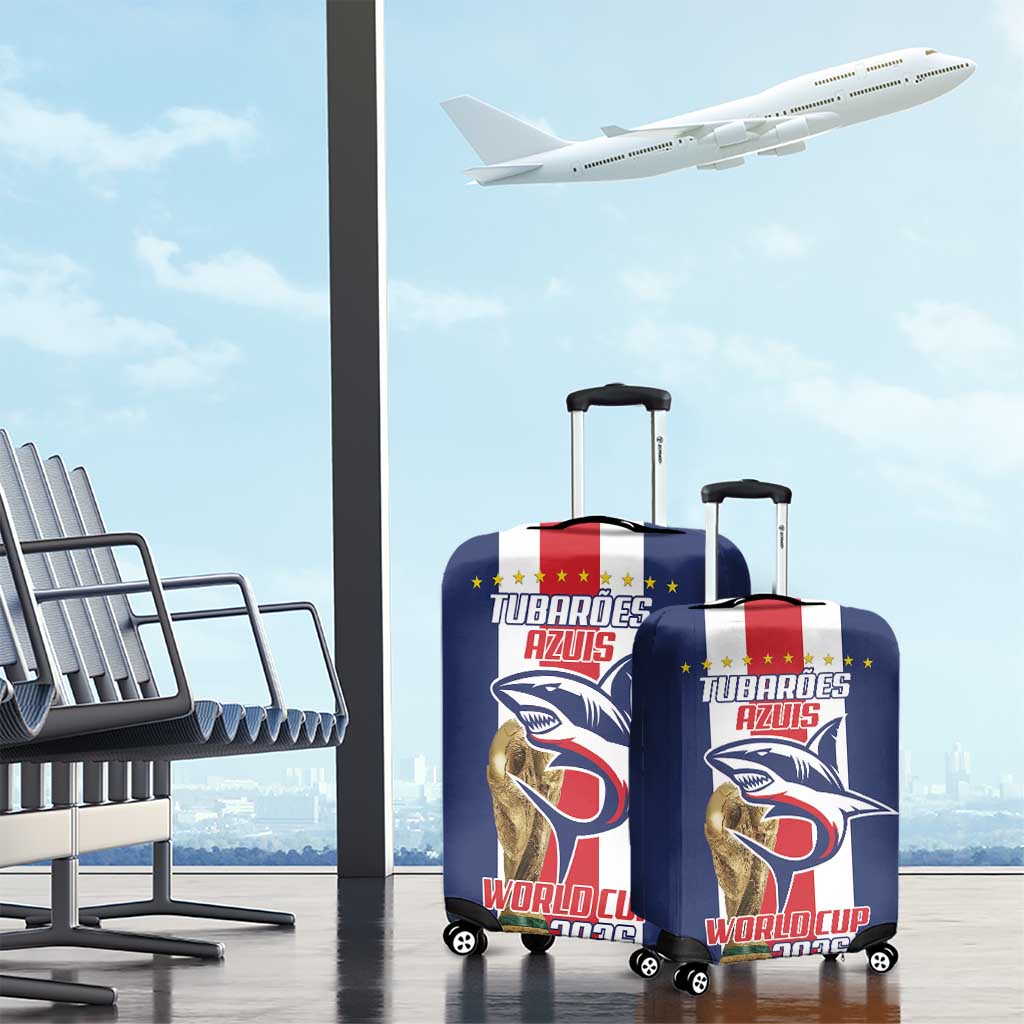 Cape Verde Football Luggage Cover Tubaroes Azuis World Cup 2026 - Wonder Print Shop