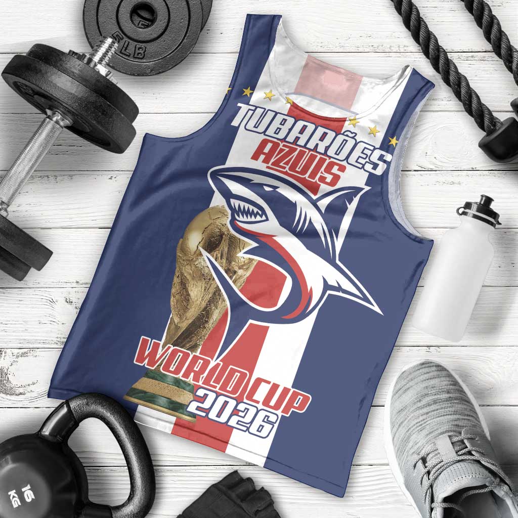Cape Verde Football Men Tank Top Tubaroes Azuis World Cup 2026 - Wonder Print Shop