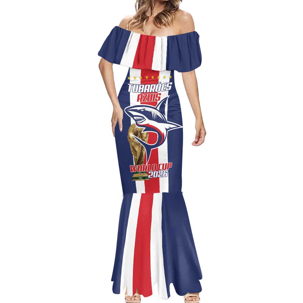 Cape Verde Football Mermaid Dress Tubaroes Azuis World Cup 2026 - Wonder Print Shop