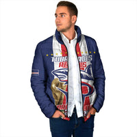 Cape Verde Football Padded Jacket Tubaroes Azuis World Cup 2026 - Wonder Print Shop