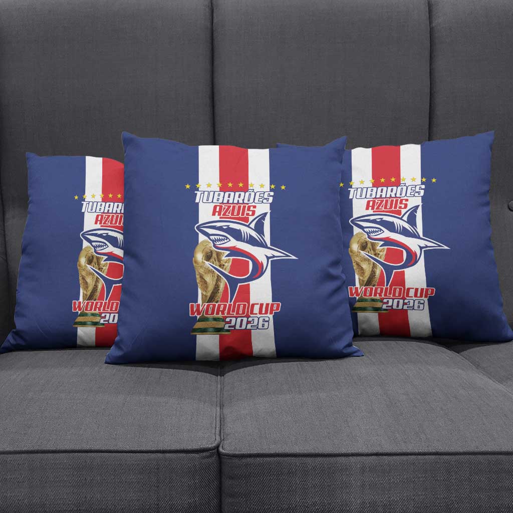 Cape Verde Football Pillow Cover Tubaroes Azuis World Cup 2026 - Wonder Print Shop