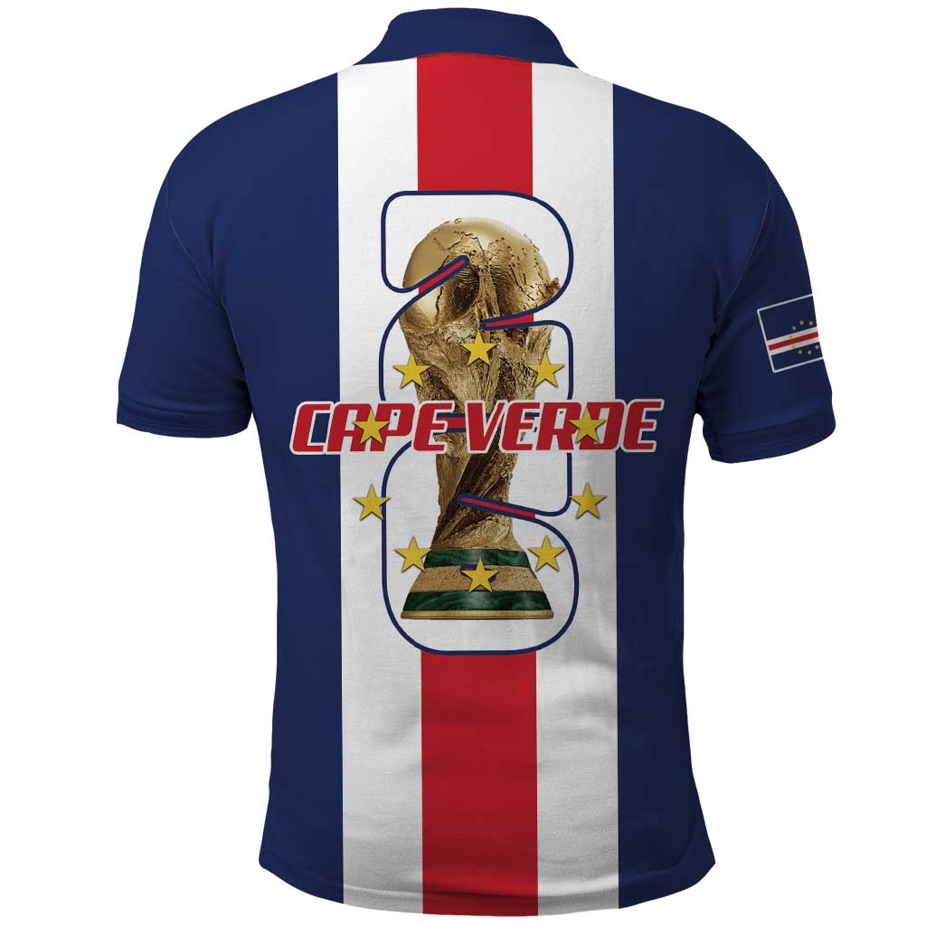 Cape Verde Football Polo Shirt Tubaroes Azuis World Cup 2026 - Wonder Print Shop