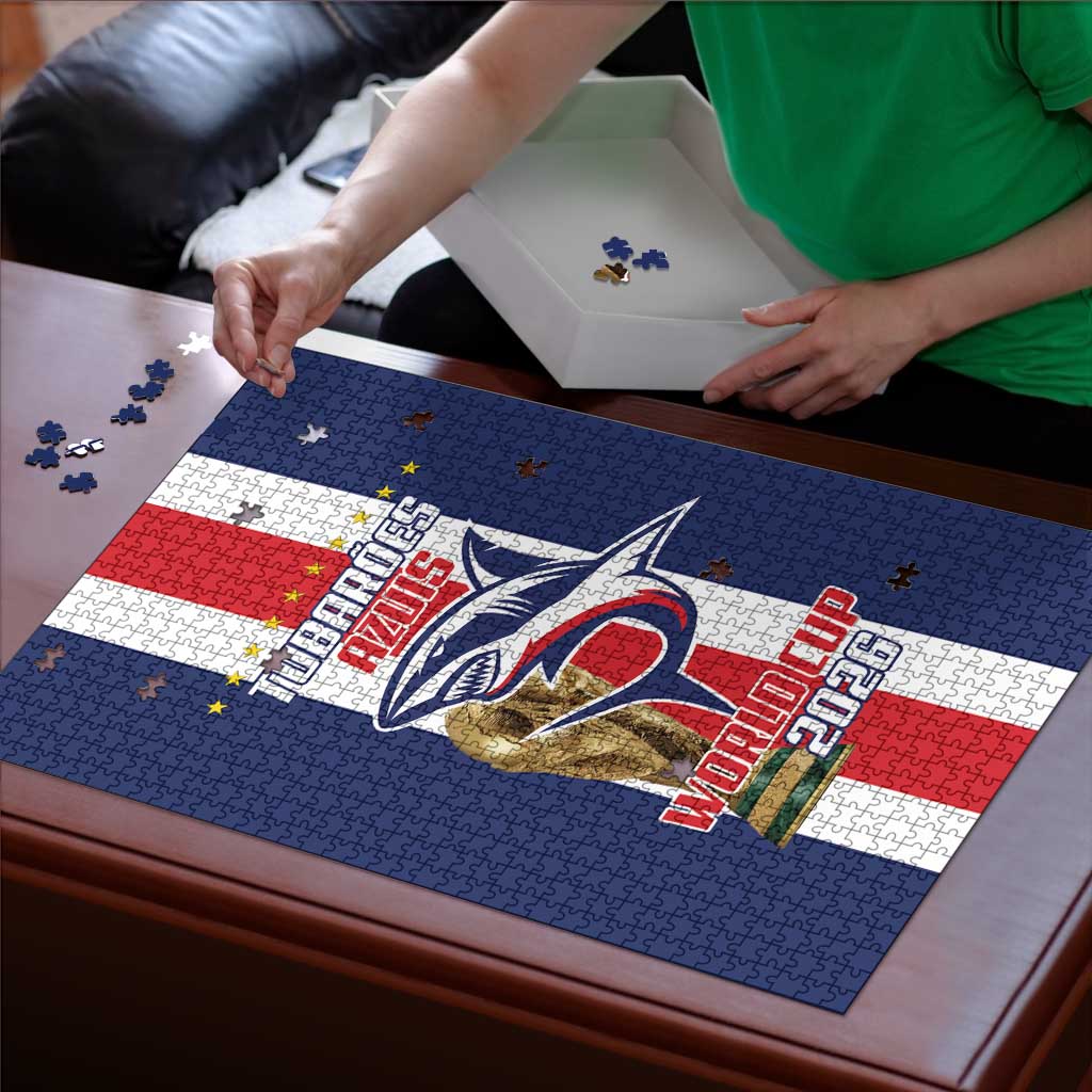 Cape Verde Football Puzzle Tubaroes Azuis World Cup 2026 - Wonder Print Shop