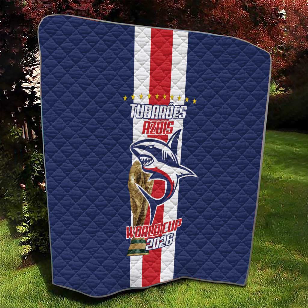 Cape Verde Football Quilt Tubaroes Azuis World Cup 2026 - Wonder Print Shop