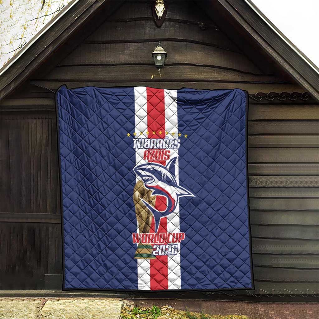Cape Verde Football Quilt Tubaroes Azuis World Cup 2026 - Wonder Print Shop