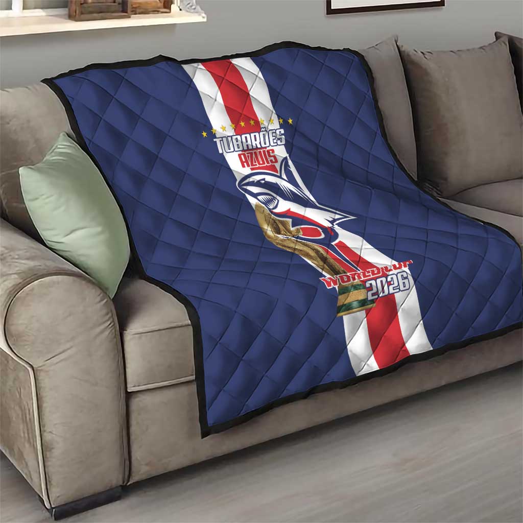 Cape Verde Football Quilt Tubaroes Azuis World Cup 2026 - Wonder Print Shop