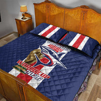 Cape Verde Football Quilt Bed Set Tubaroes Azuis World Cup 2026 - Wonder Print Shop