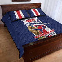 Cape Verde Football Quilt Bed Set Tubaroes Azuis World Cup 2026 - Wonder Print Shop