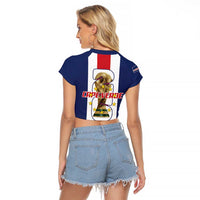 Cape Verde Football Raglan Cropped T Shirt Tubaroes Azuis World Cup 2026 - Wonder Print Shop