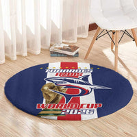 Cape Verde Football Round Carpet Tubaroes Azuis World Cup 2026 - Wonder Print Shop