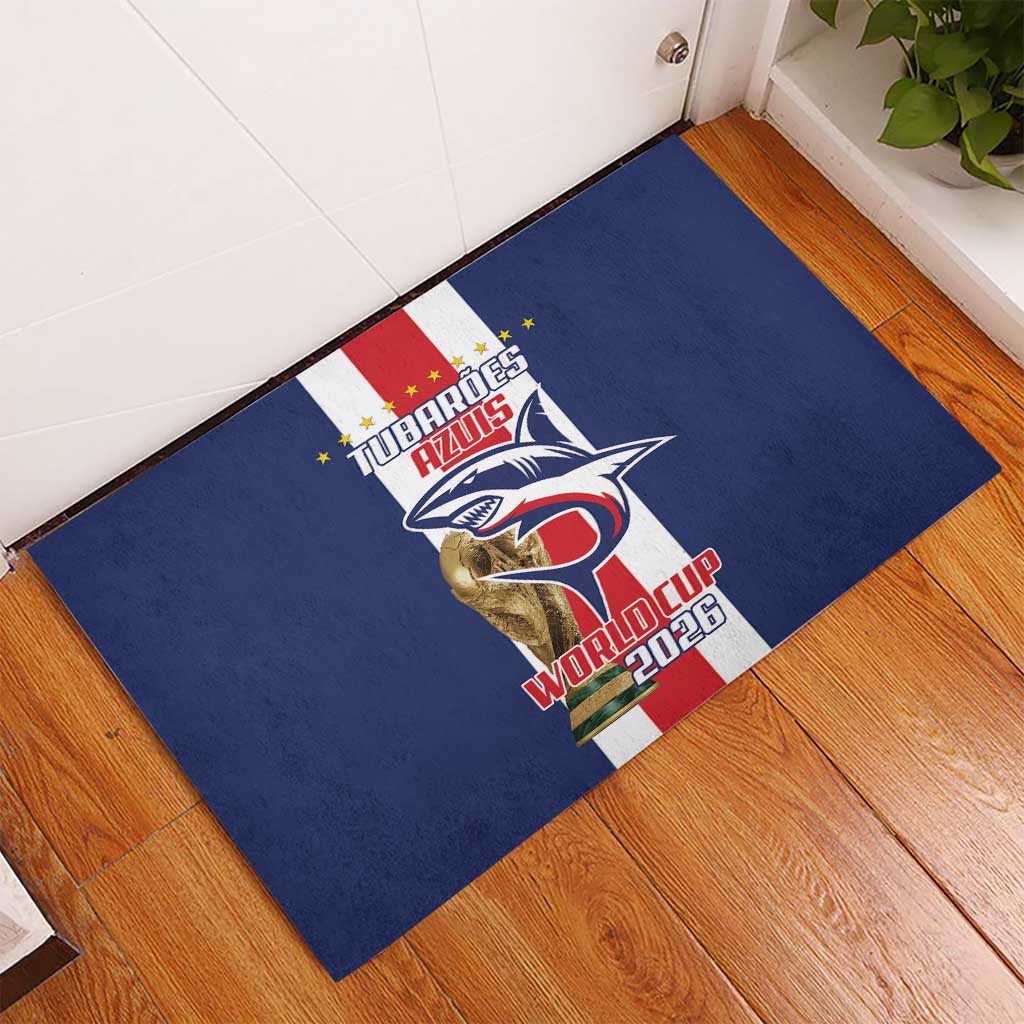 Cape Verde Football Rubber Doormat Tubaroes Azuis World Cup 2026 - Wonder Print Shop