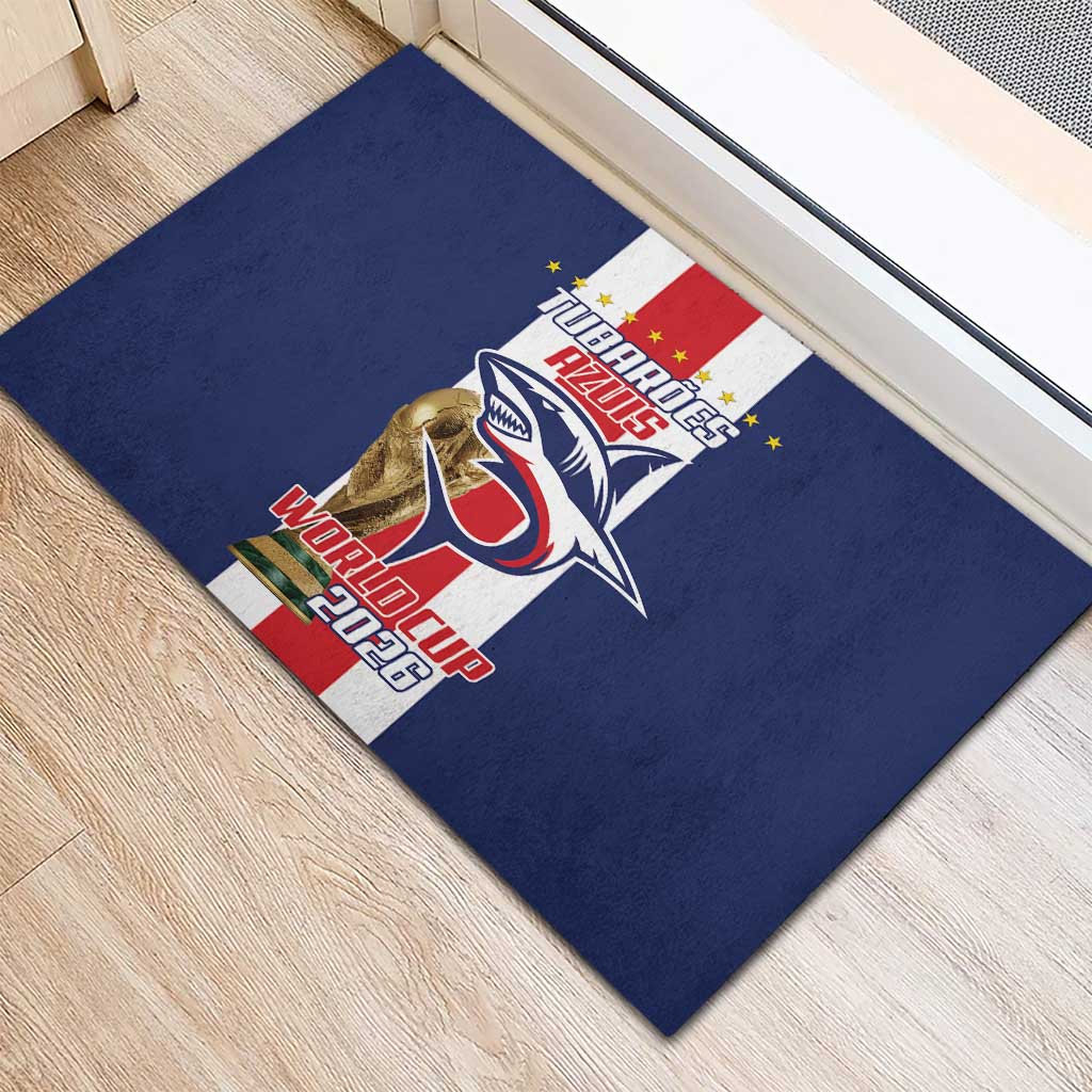 Cape Verde Football Rubber Doormat Tubaroes Azuis World Cup 2026 - Wonder Print Shop
