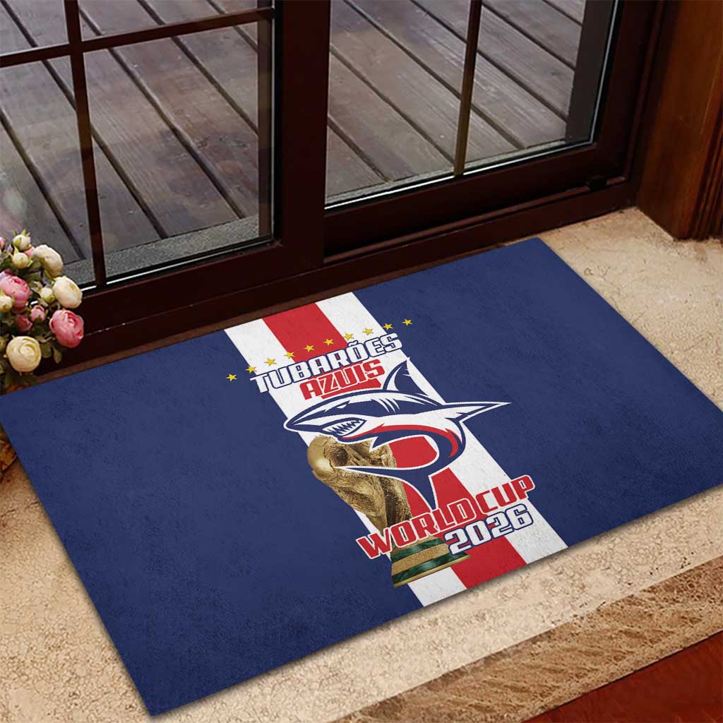 Cape Verde Football Rubber Doormat Tubaroes Azuis World Cup 2026 - Wonder Print Shop