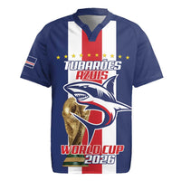 Cape Verde Football Rugby Jersey Tubaroes Azuis World Cup 2026 - Wonder Print Shop