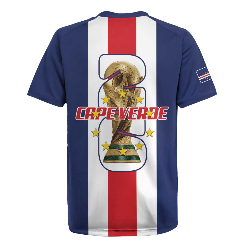 Cape Verde Football Rugby Jersey Tubaroes Azuis World Cup 2026 - Wonder Print Shop